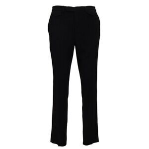 BENCIVENGA Black Cotton Straight Fit Men Formal Men's Pants
